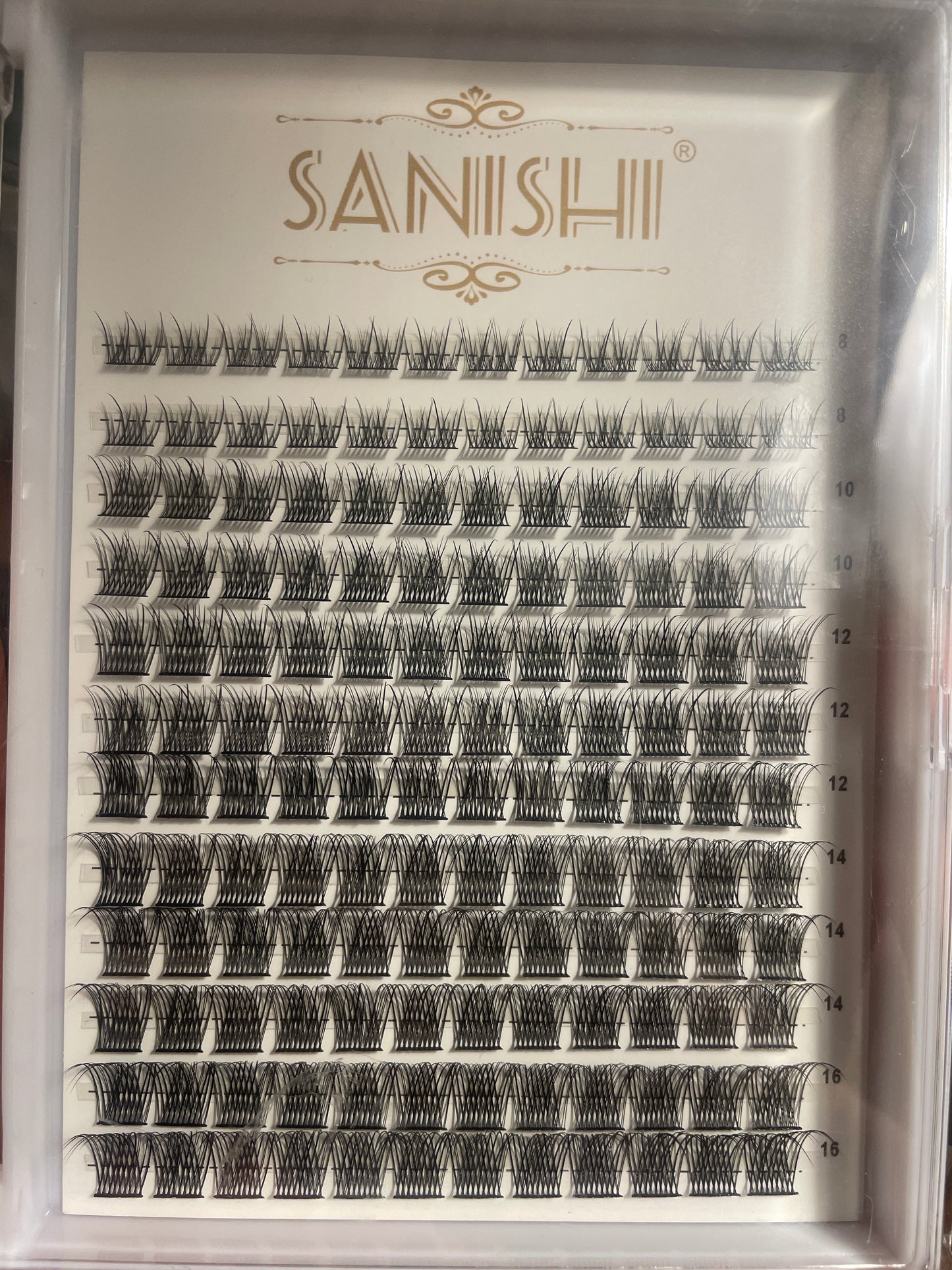 Thin cluster eye lashes