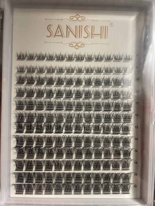 Thin cluster eye lashes