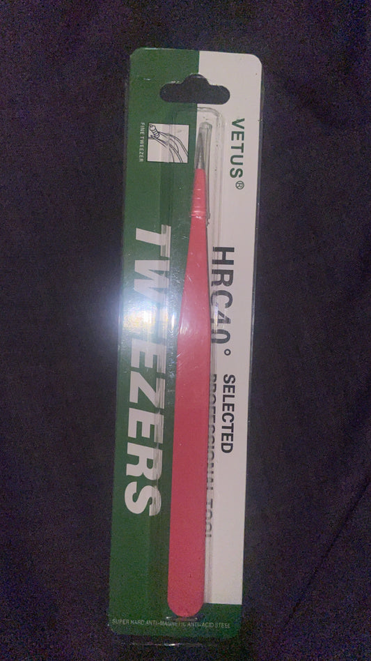 Pink tweezers